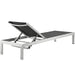EEI-2474-SLV-BLK-SET Outdoor/Patio Furniture/Outdoor Chaise Lounges