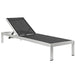 EEI-2660-SLV-GRY Outdoor/Patio Furniture/Outdoor Chaise Lounges