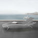 EEI-3300-WHI-GRY Outdoor/Patio Furniture/Outdoor Chaise Lounges