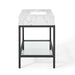 EEI-3998-BLK-WHI Bathroom/Vanities/Single Vanity Cabinets with Tops