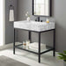 EEI-3998-BLK-WHI Bathroom/Vanities/Single Vanity Cabinets with Tops