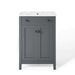 EEI-4250-GRY-WHI Bathroom/Vanities/Single Vanity Cabinets with Tops