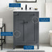 EEI-4250-GRY-WHI Bathroom/Vanities/Single Vanity Cabinets with Tops