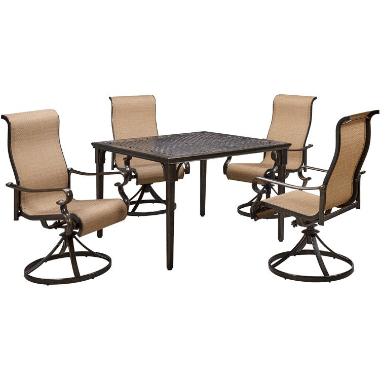 Product Image: BRIGDN5PCSWSQ Outdoor/Patio Furniture/Patio Dining Sets