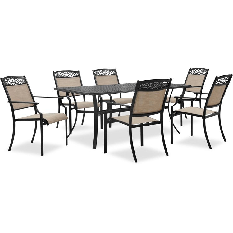 Product Image: LISBON7PC-TAN Outdoor/Patio Furniture/Outdoor Chairs
