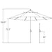 SSUM92-1100-A5404 Outdoor/Outdoor Shade/Patio Umbrellas
