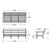 4413-BL145980 Outdoor/Patio Furniture/Outdoor Sofas
