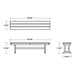 PL36-T1L1GR Outdoor/Patio Furniture/Outdoor Benches